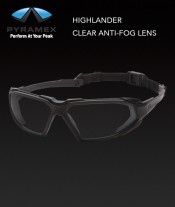 Pyramex Highlander Clear Anti-Fog Lens Safety Glasses